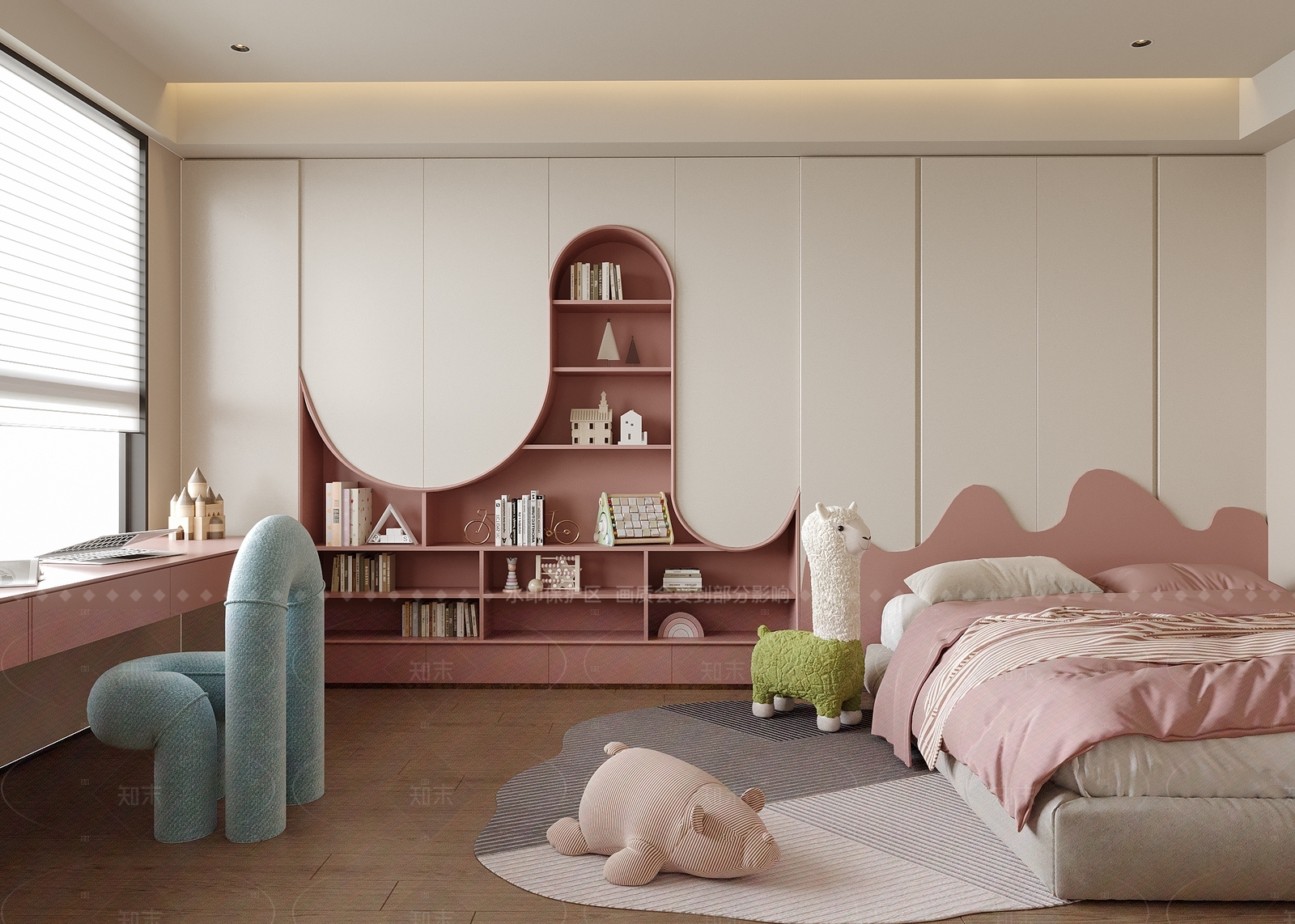 现代榻榻米卧室SU模型下载【ID:1205538703】
