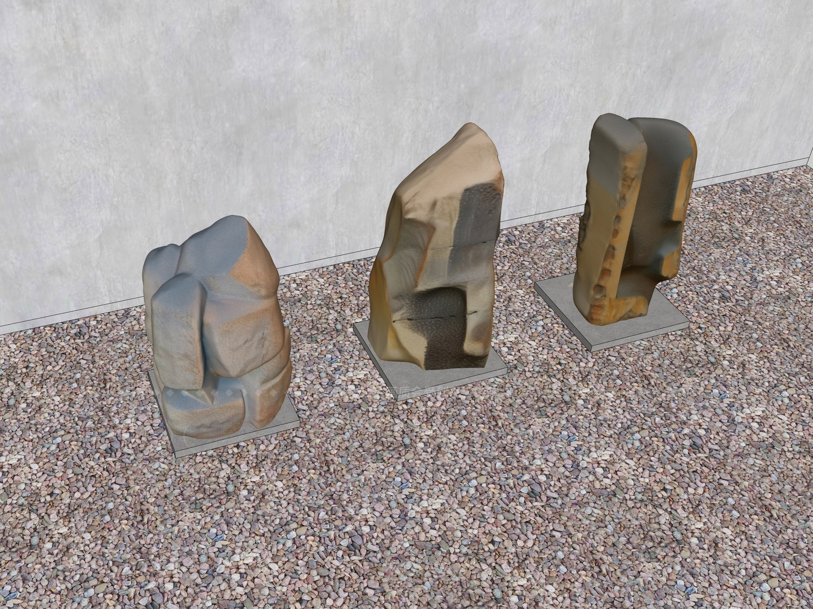 现代雕塑SU模型下载【ID:1205539097】