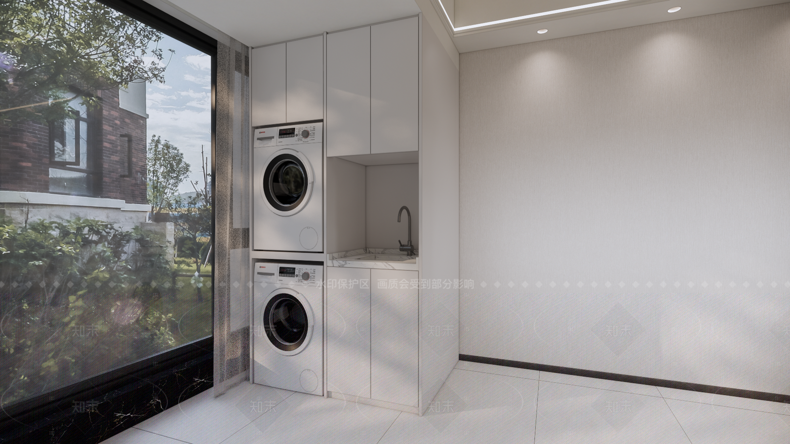 现代家居阳台SU模型下载【ID:1205539176】