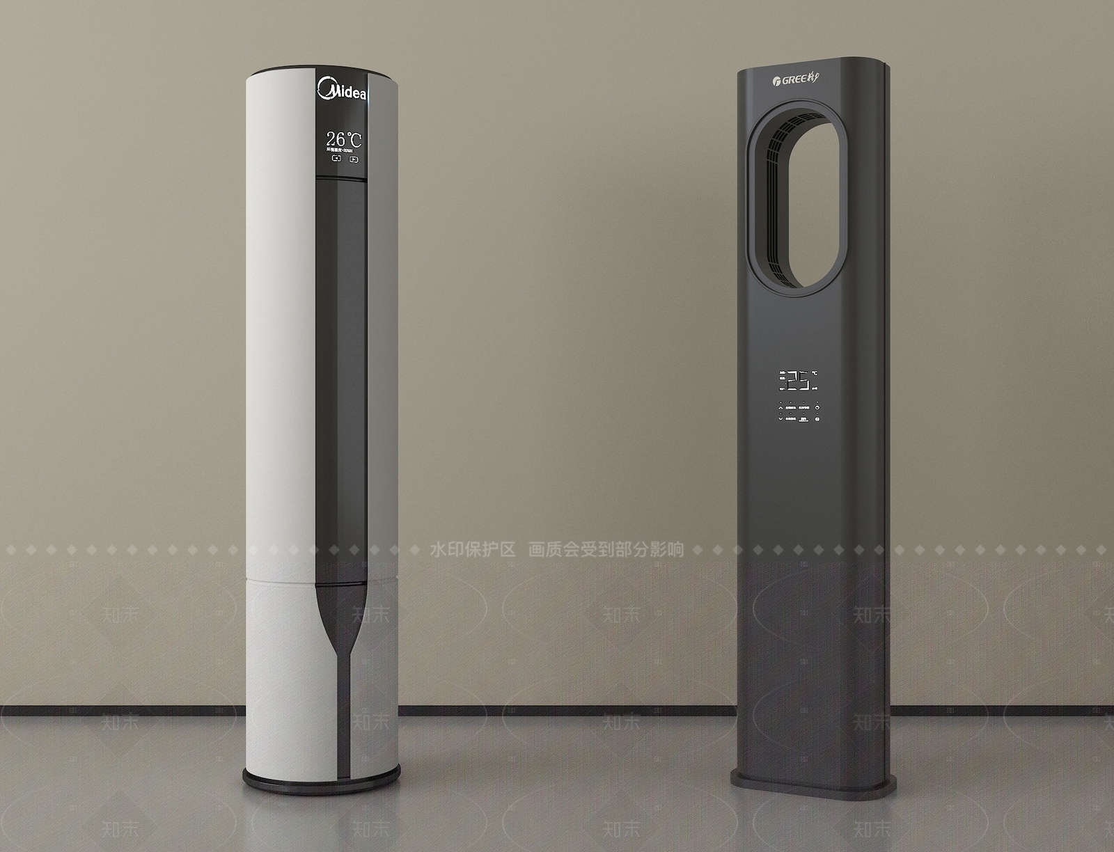 空调3D模型下载【ID:1205540139】