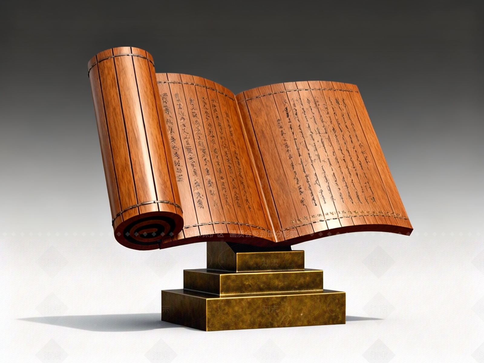 现代新中式雕塑SU模型下载【ID:1205540398】