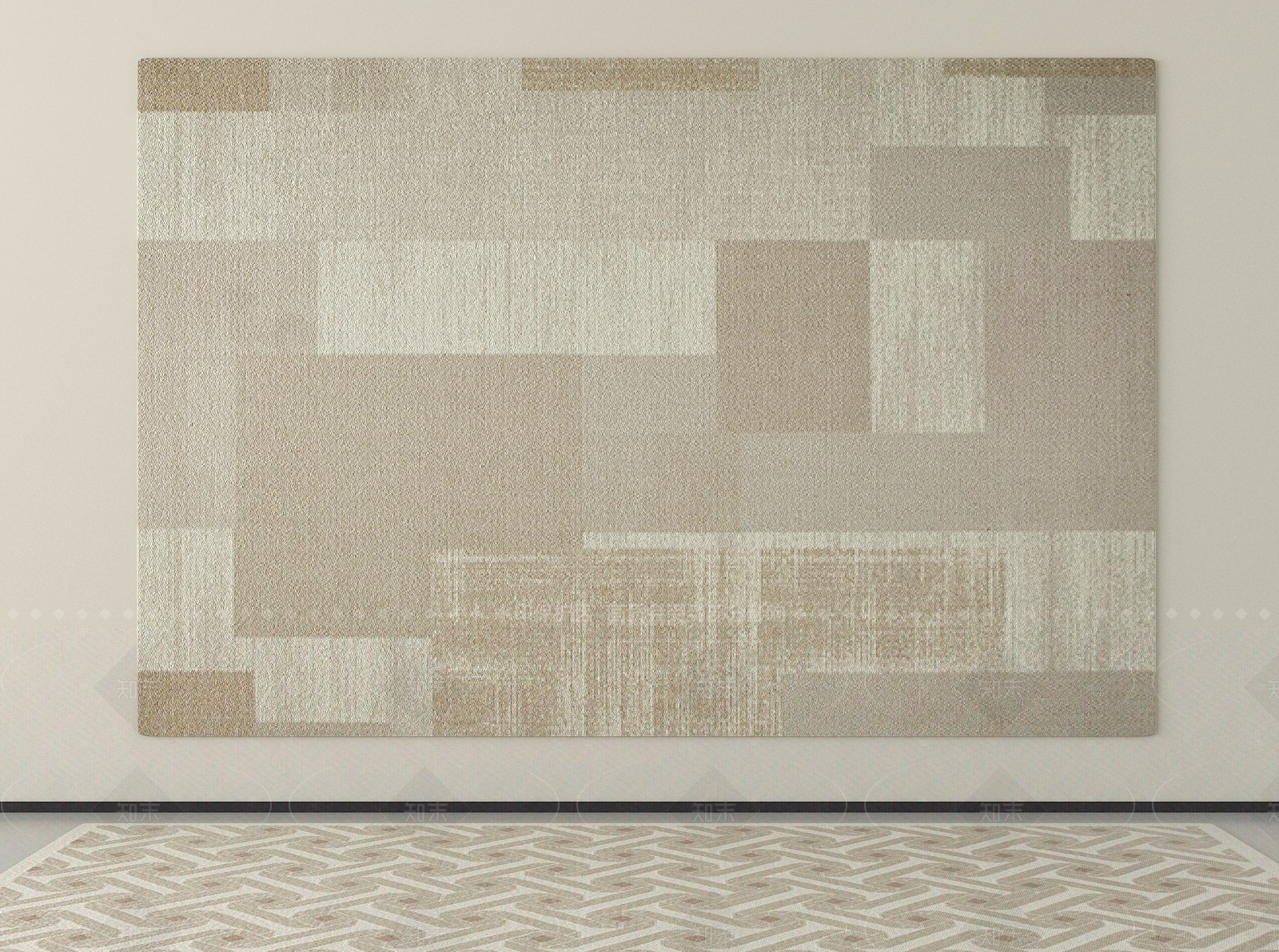 现代地毯SU模型下载【ID:1205541917】