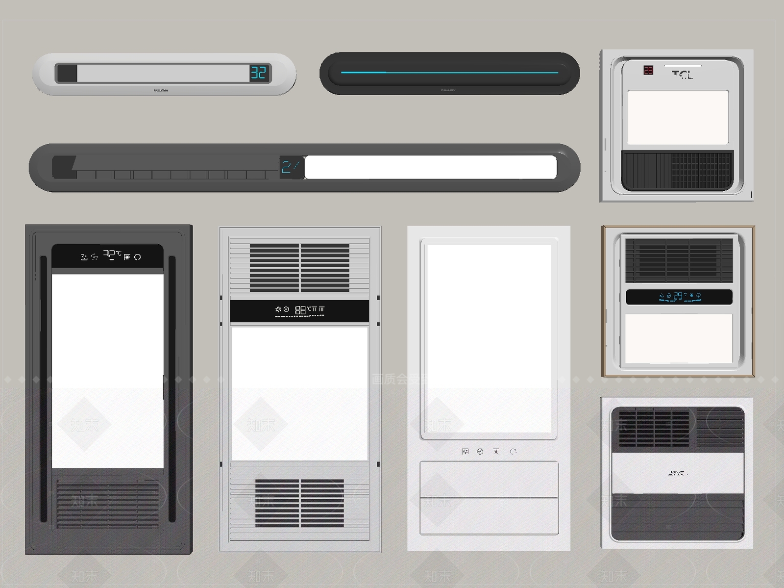 浴霸SU模型下载【ID:1205542622】