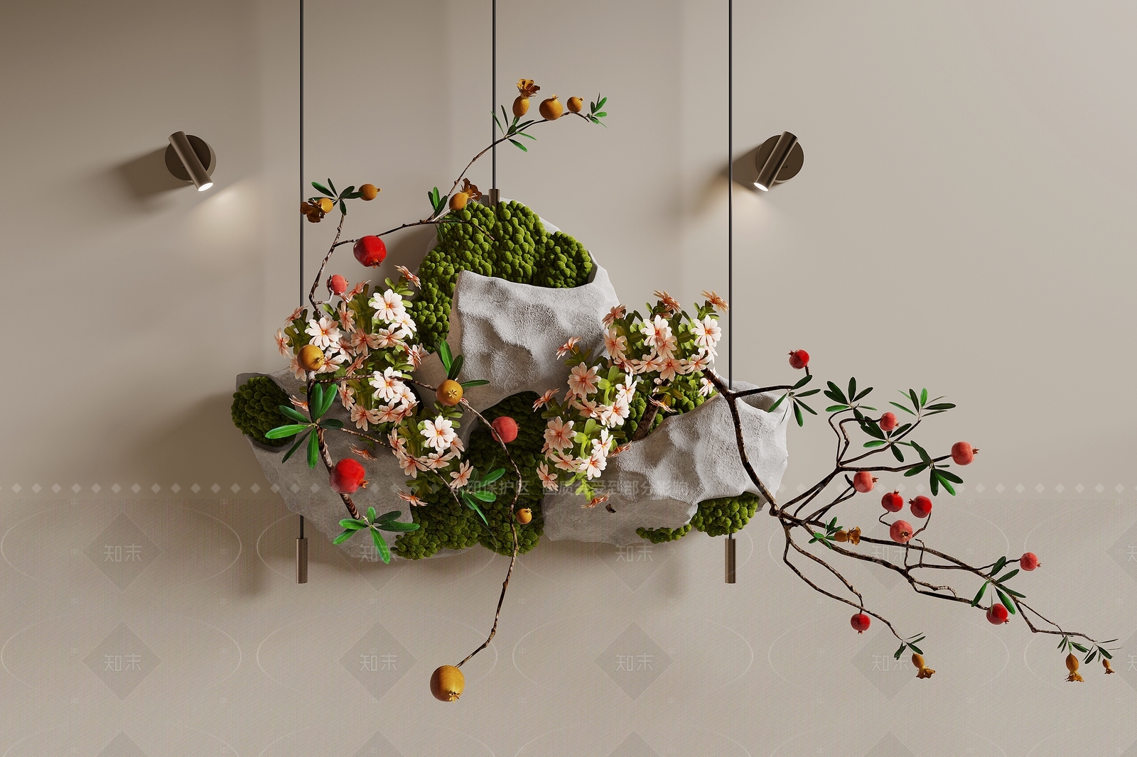 现代艺术装置3D模型下载【ID:1205548509】