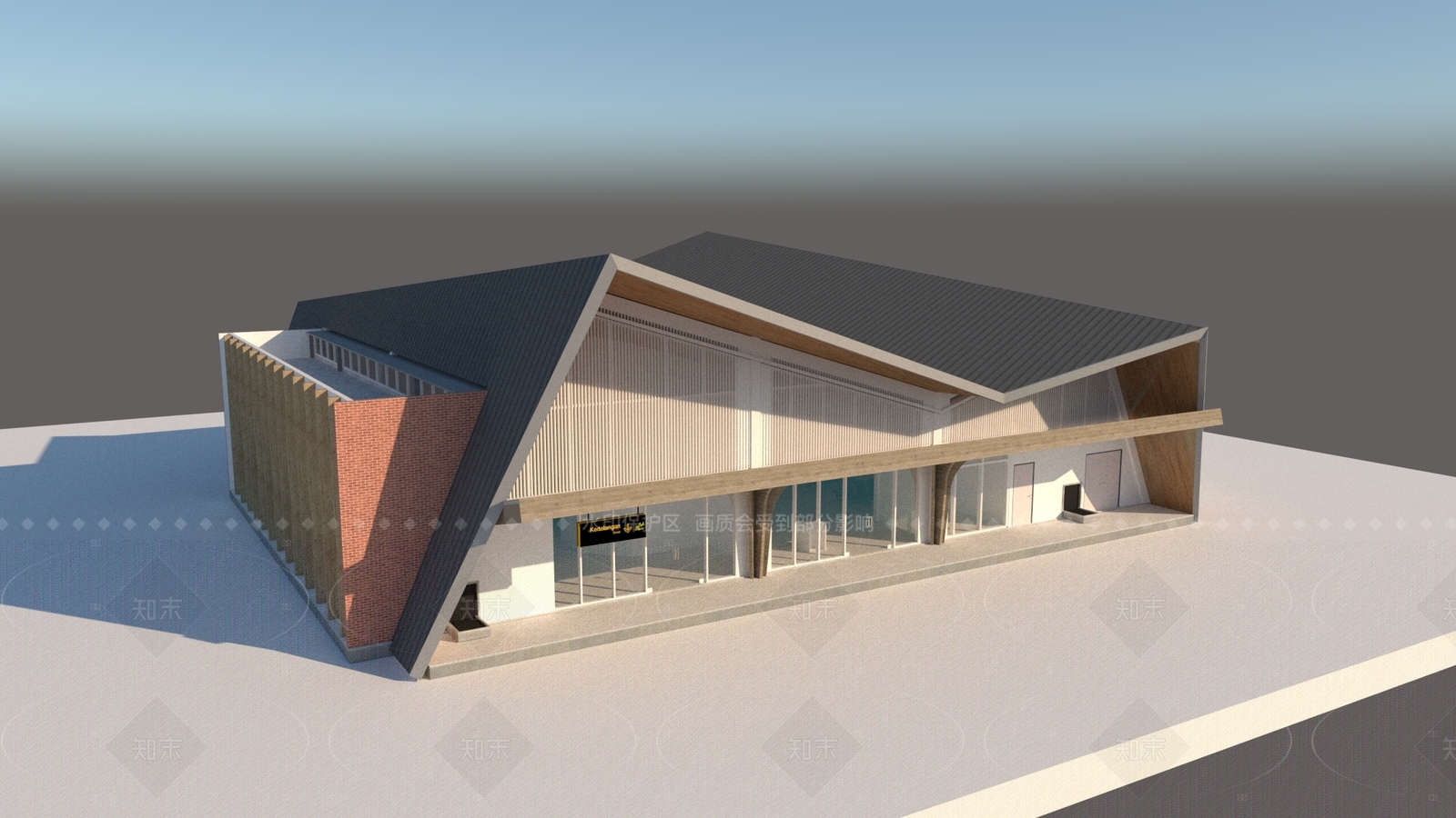 现代机场SU模型下载【ID:1205554501】