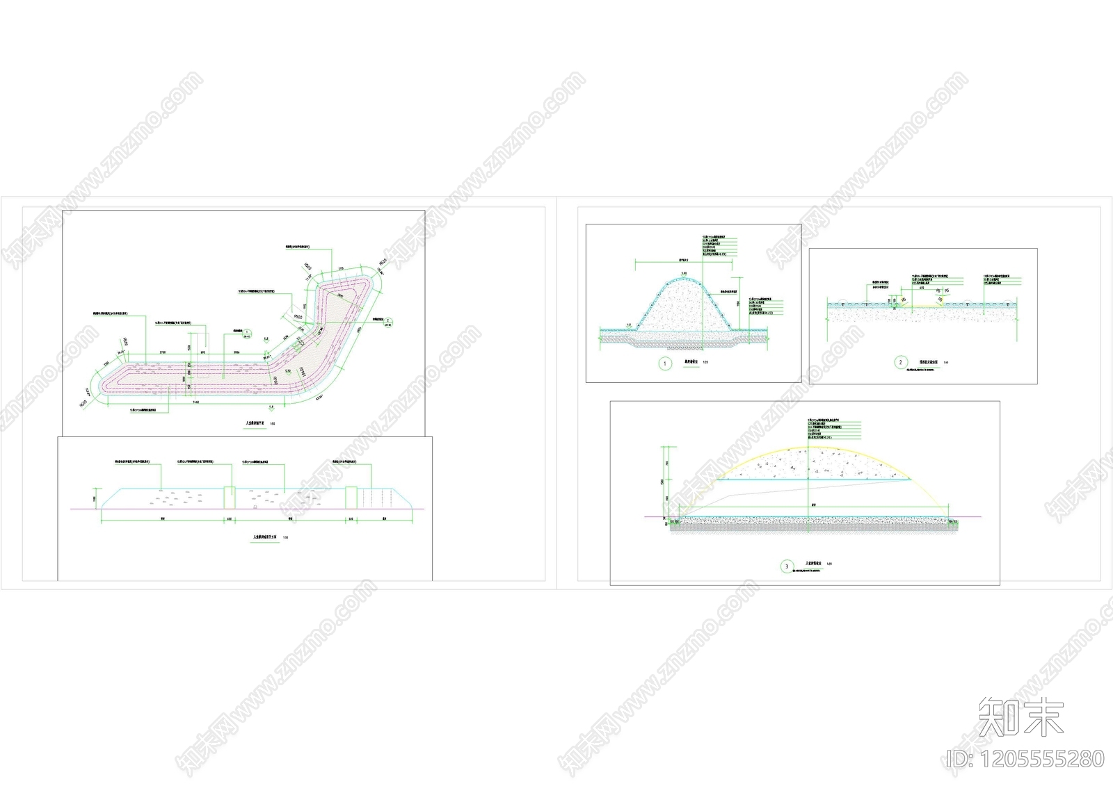 现代景墙图库施工图下载【ID:1205555280】