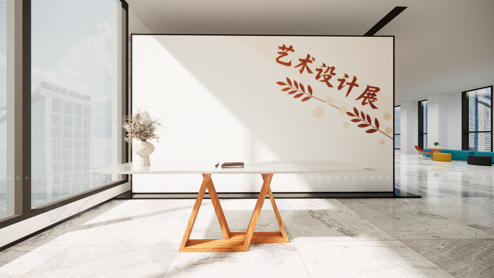 现代新中式签到处SU模型下载【ID:1205555712】