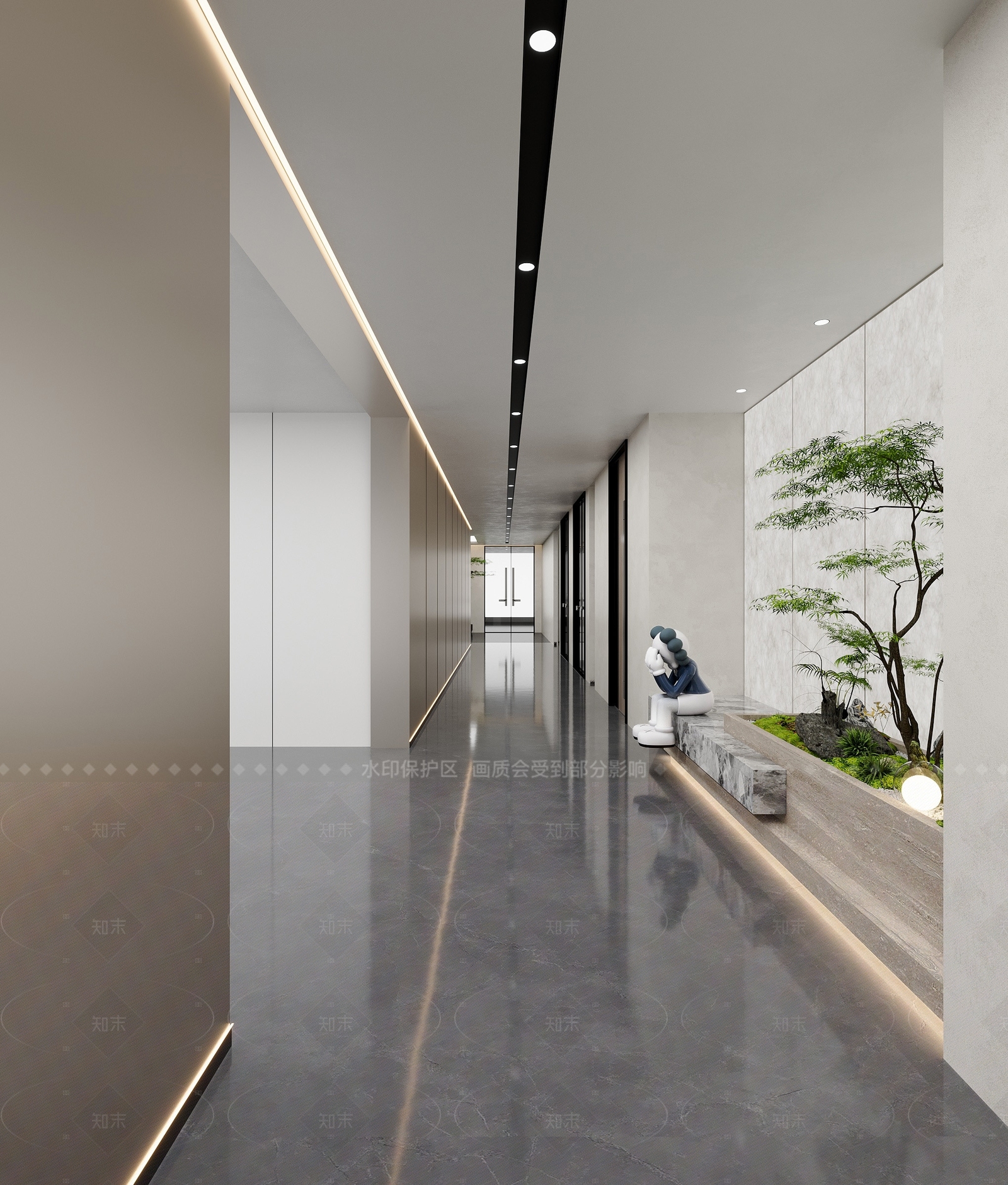 走廊3D模型精品下载_3dmax模型_知末网