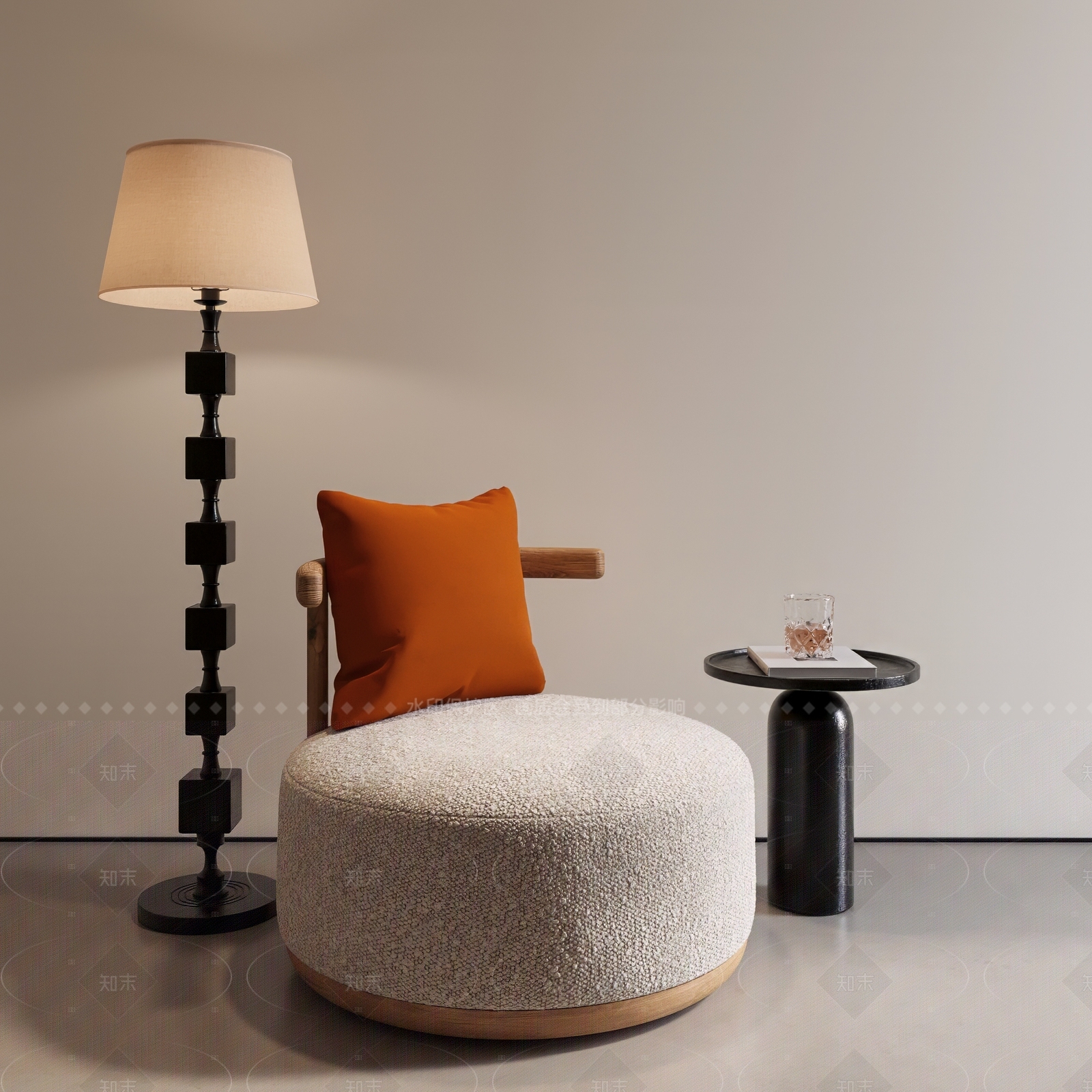 现代休闲椅SU模型下载【ID:1205564599】