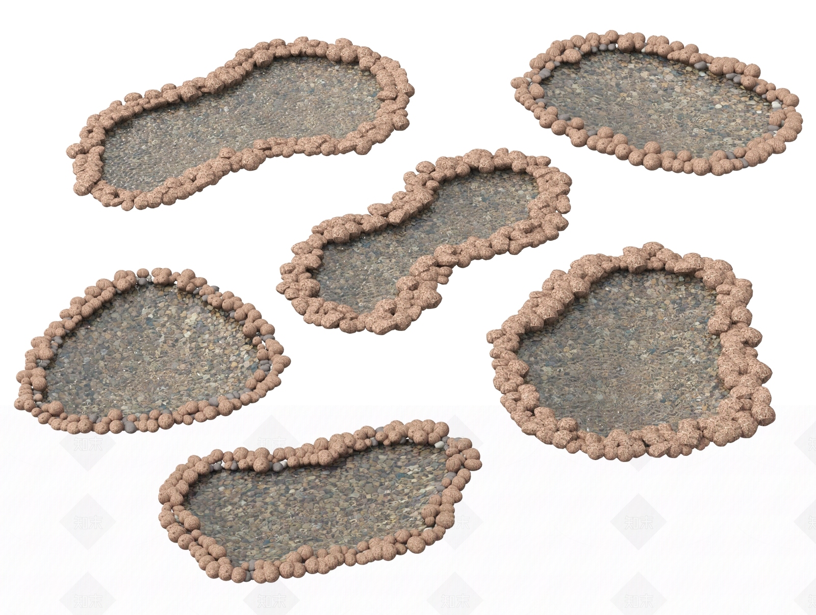 现代人工水池SU模型下载【ID:1205564972】