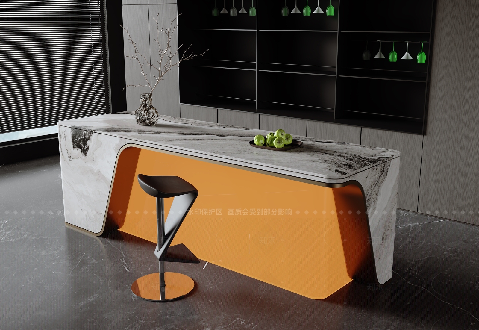意式吧台3D模型下载【ID:1205569846】