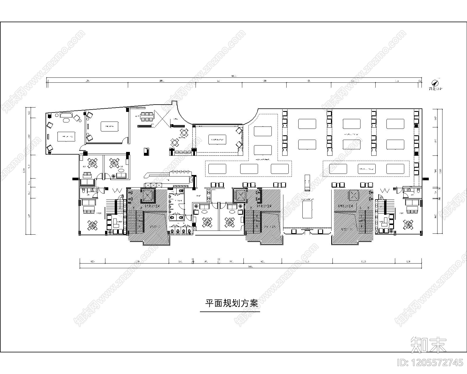 现代轻奢台球厅cad施工图下载【ID:1205572745】