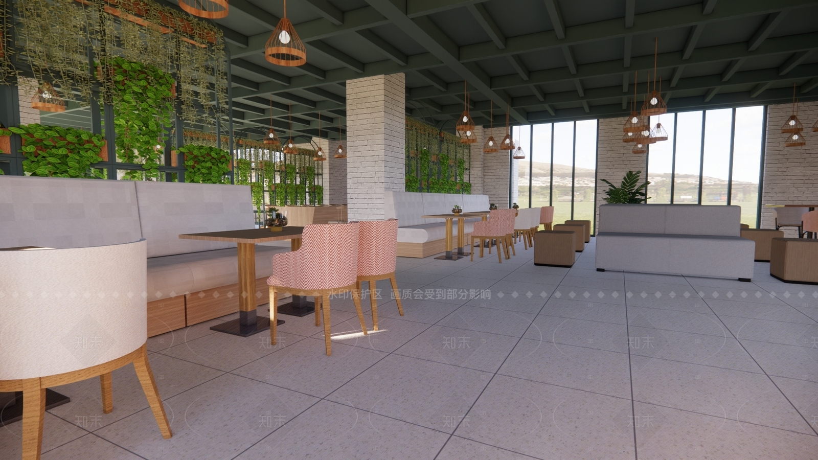 现代客餐厅SU模型下载【ID:1205573569】