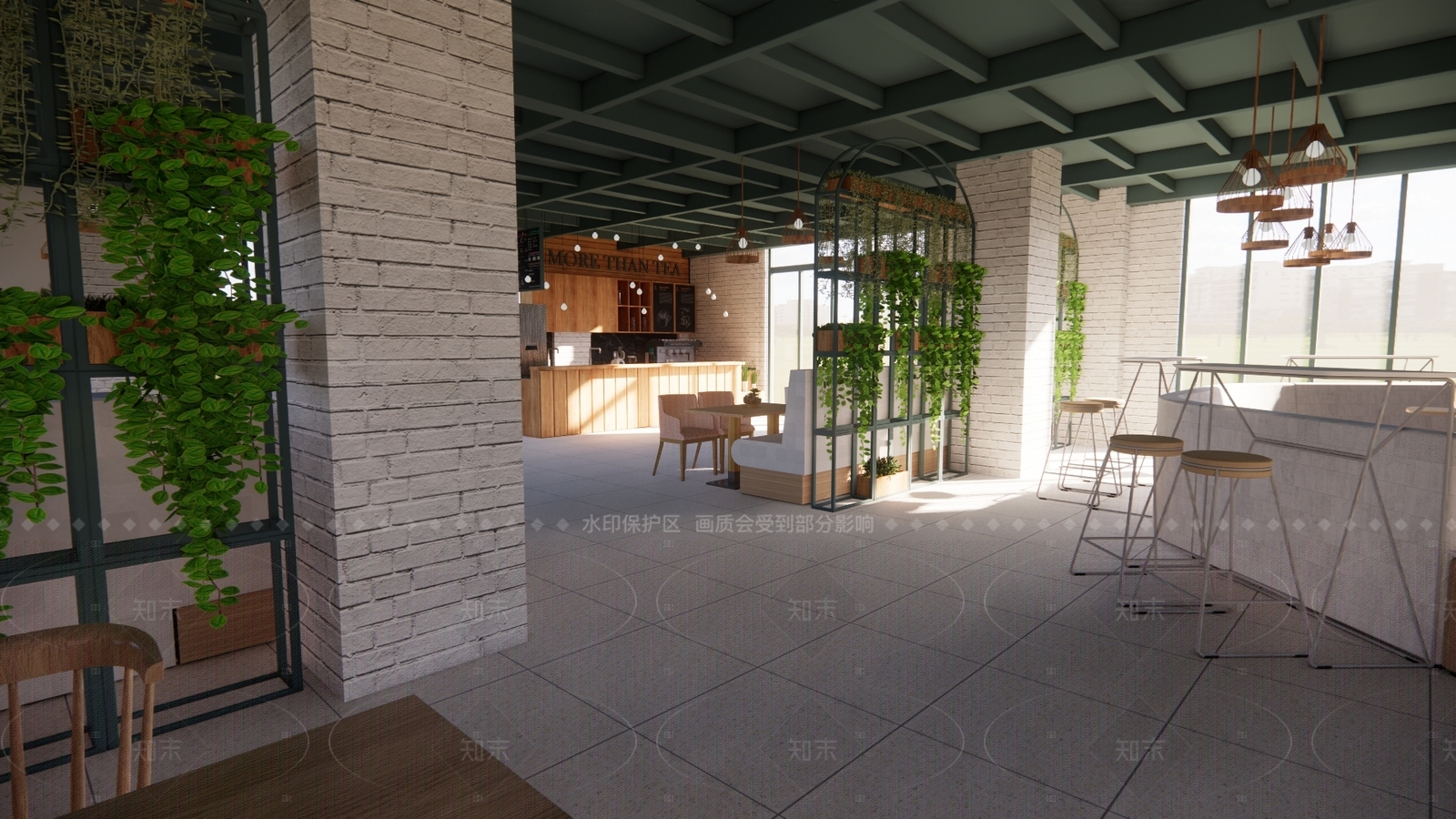 现代客餐厅SU模型下载【ID:1205573569】