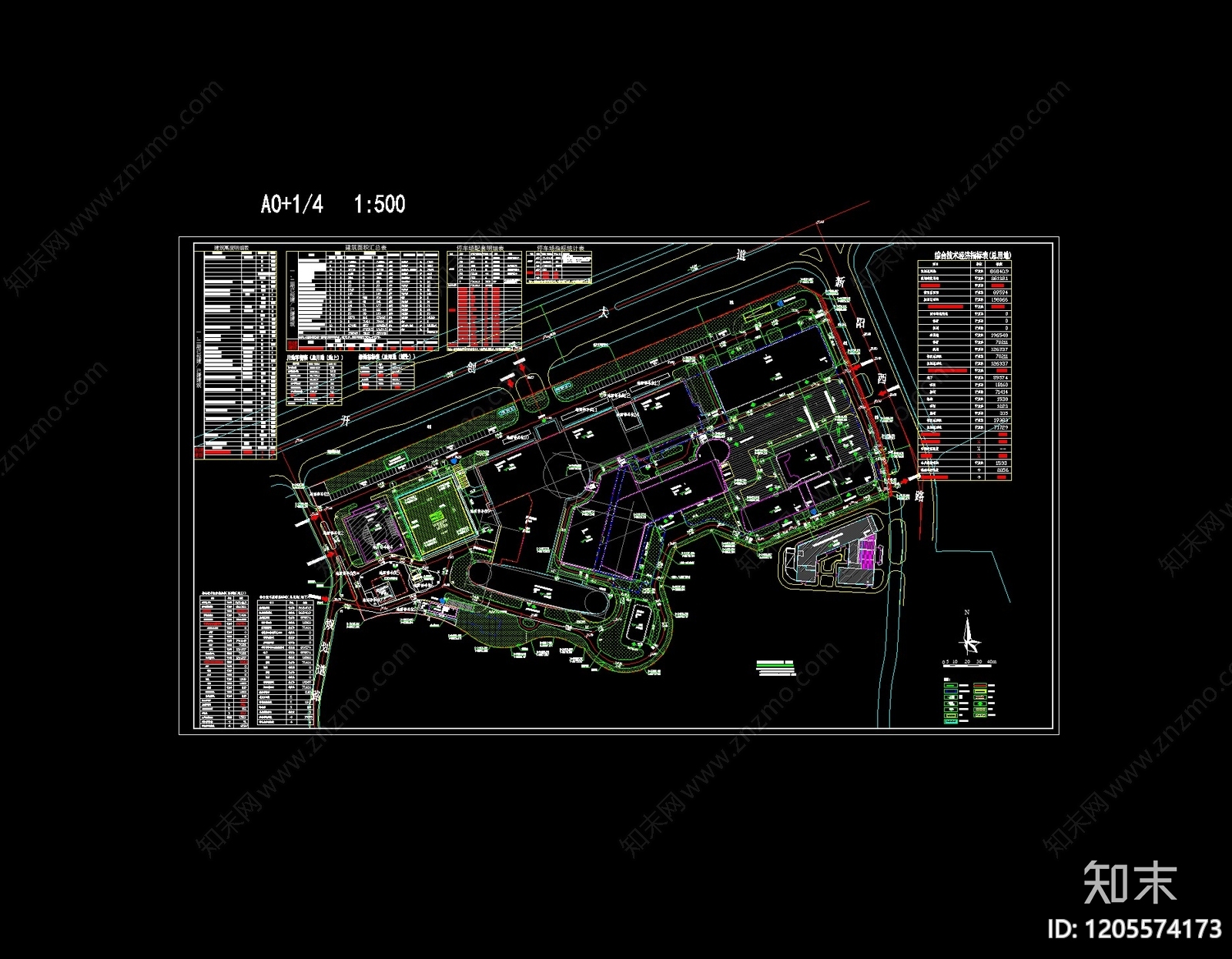 现代医院建筑cad施工图下载【ID:1205574173】