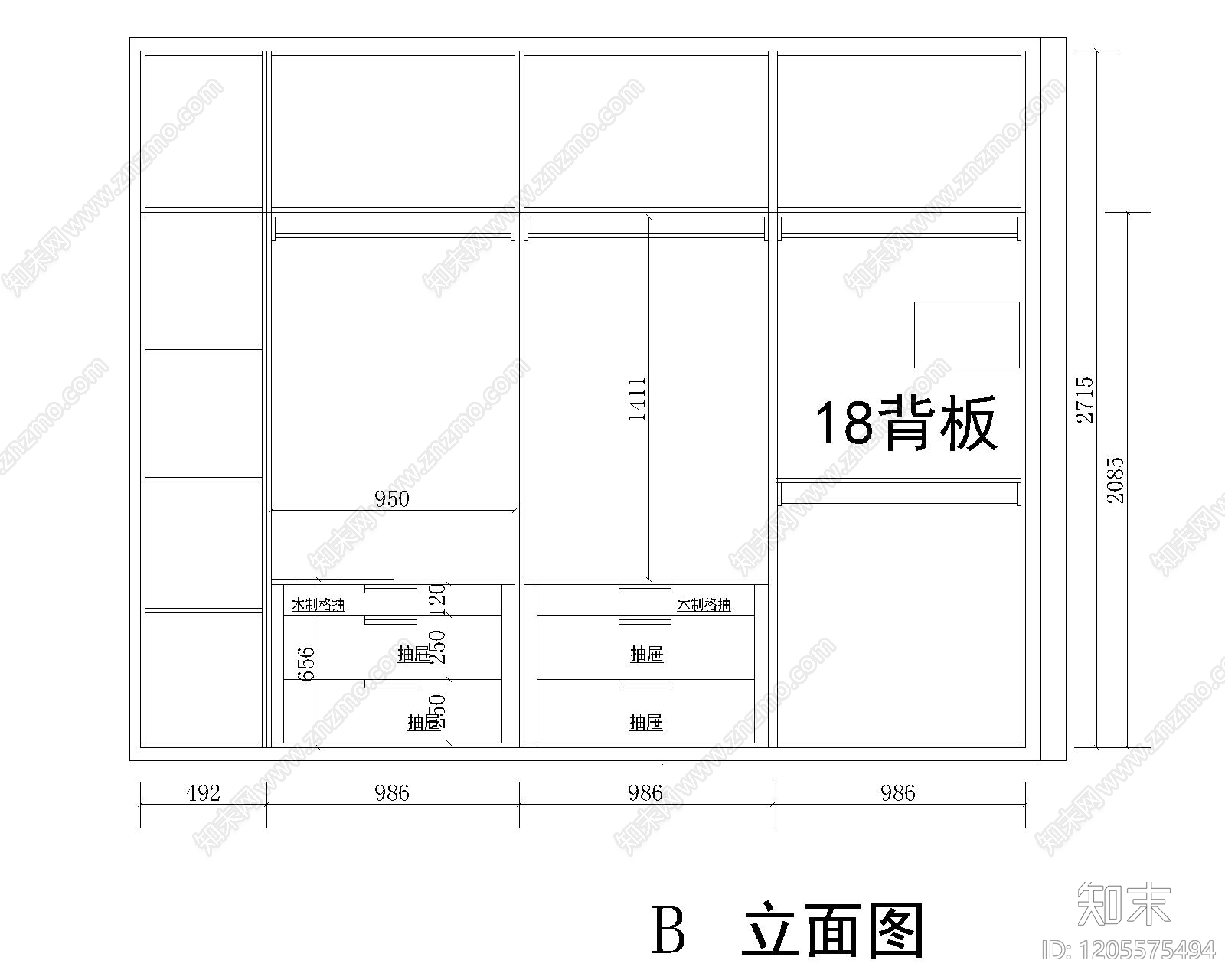 柜体节点cad施工图下载【ID:1205575494】