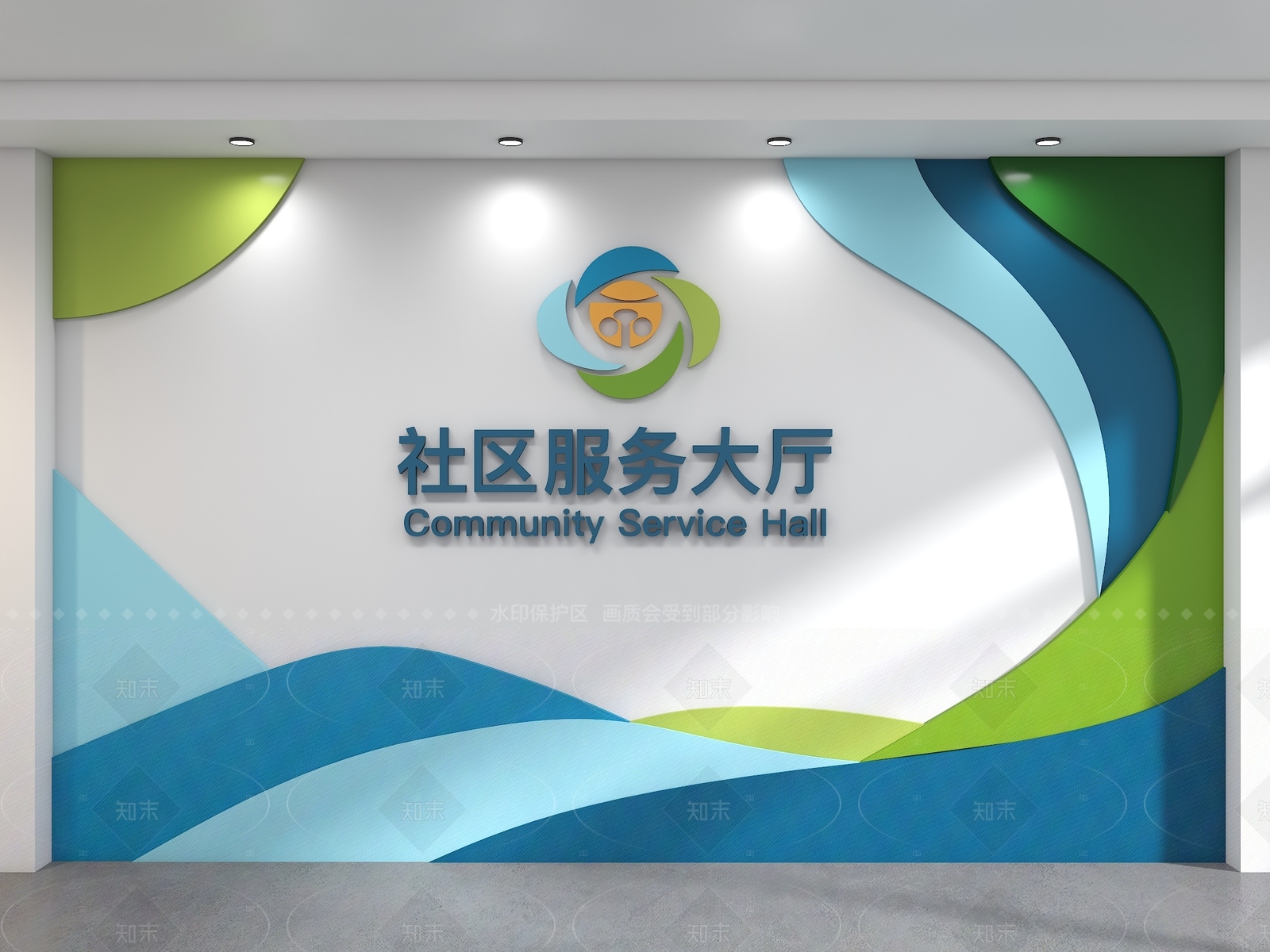 现代背景墙SU模型下载【ID:1205576537】