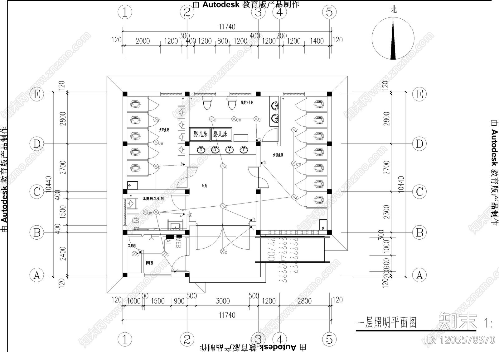 电气图cad施工图下载【ID:1205578370】