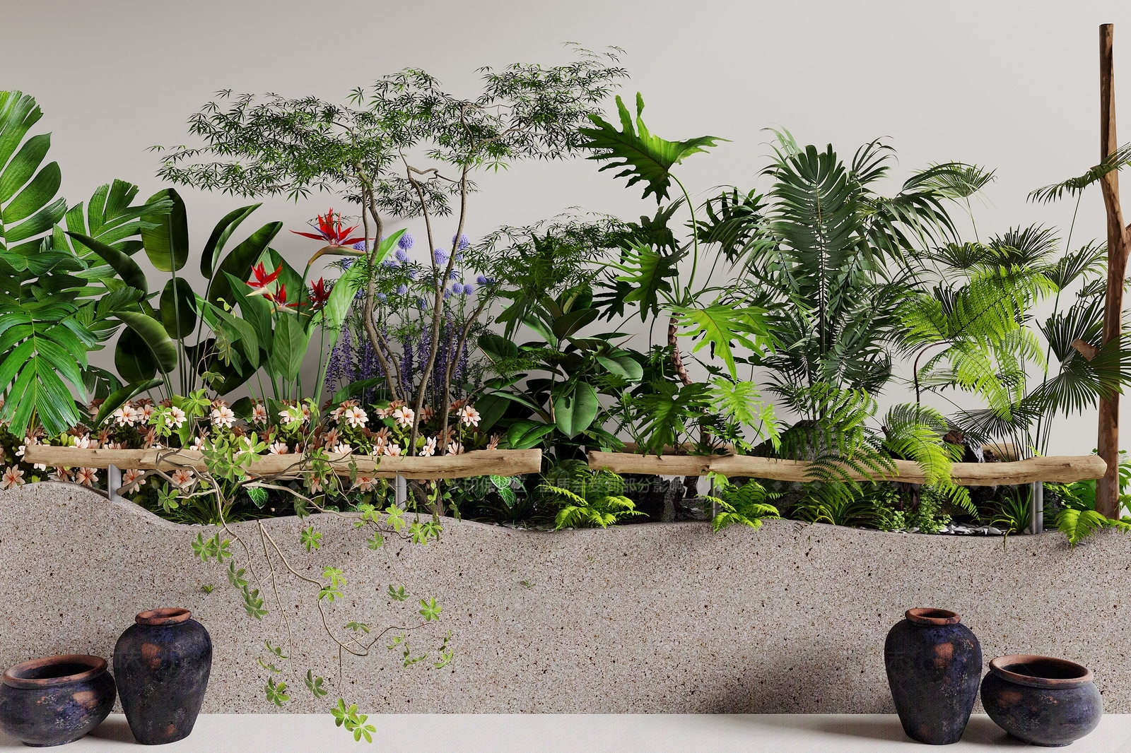 植物堆3D模型下载【ID:1205578435】