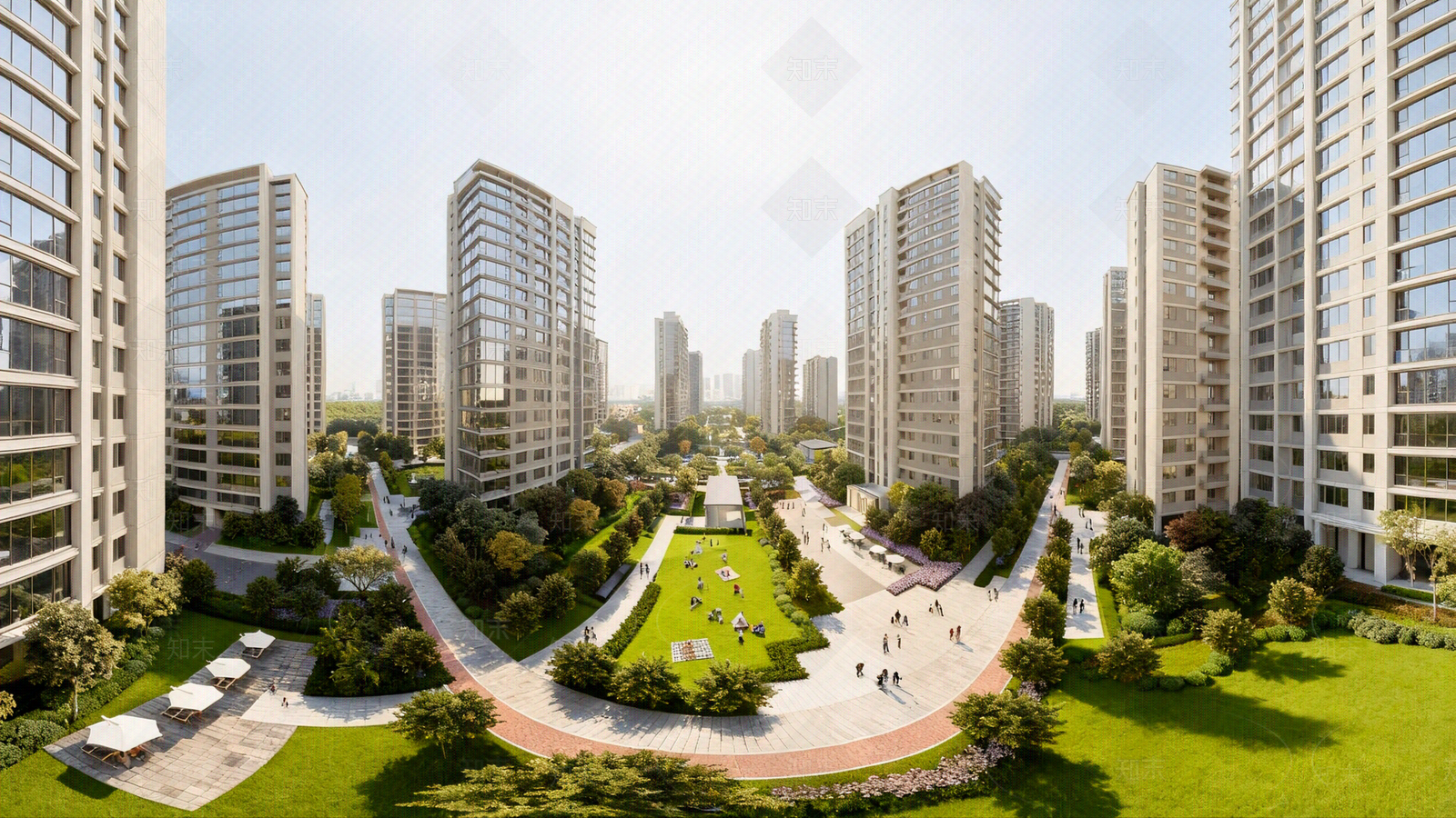 现代小区HDR贴图下载【ID:1205579352】