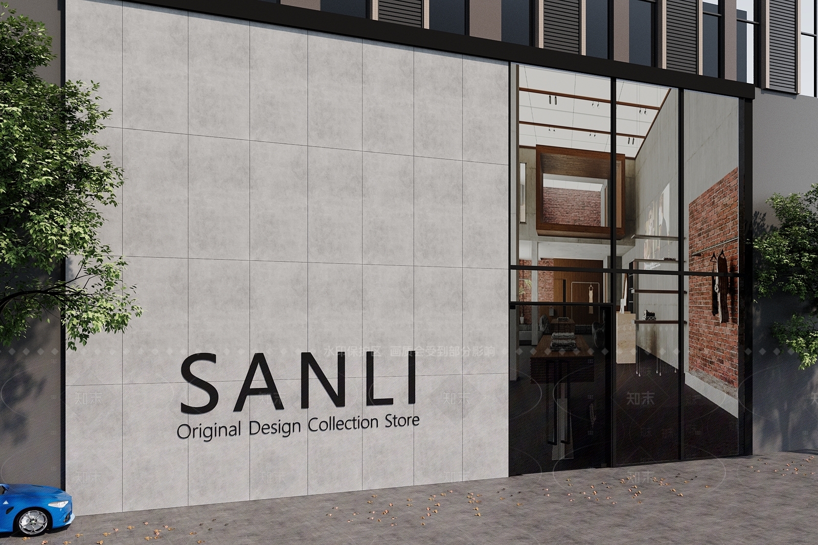 现代工业服装店3D模型下载【ID:1205580673】