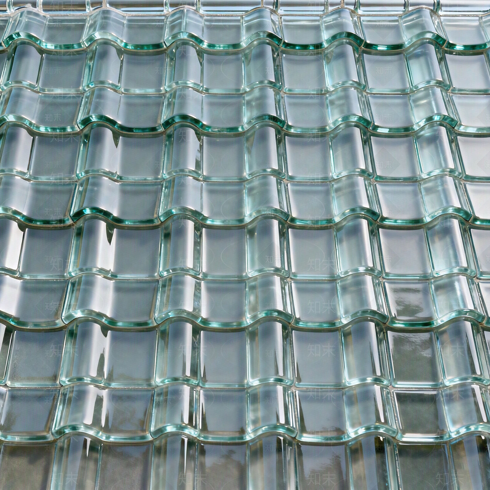 现代工业玻璃瓦贴图下载【ID:1205582216】