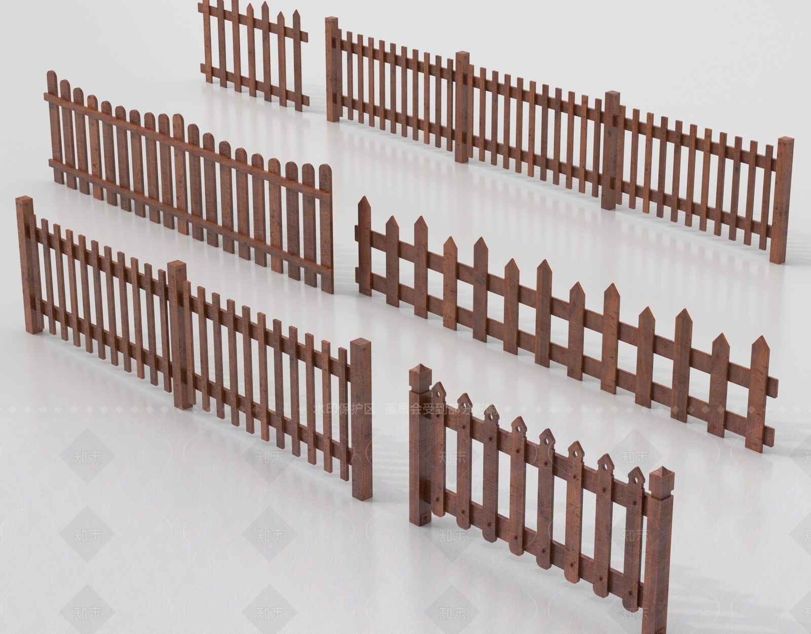 新中式栅栏SU模型下载【ID:1205582620】