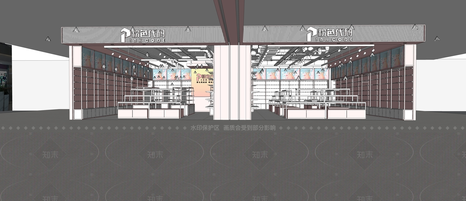 简约其他店铺SU模型下载【ID:1205582694】