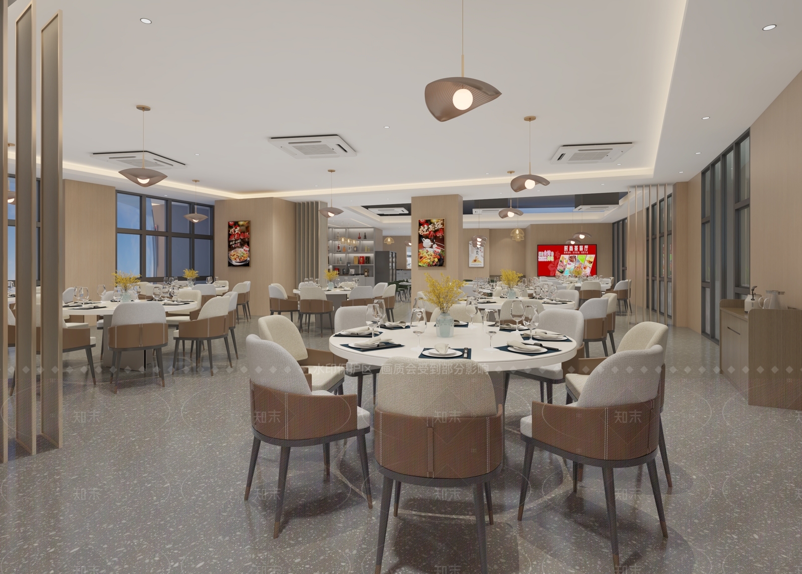 现代茶餐厅3D模型下载【ID:1205585631】