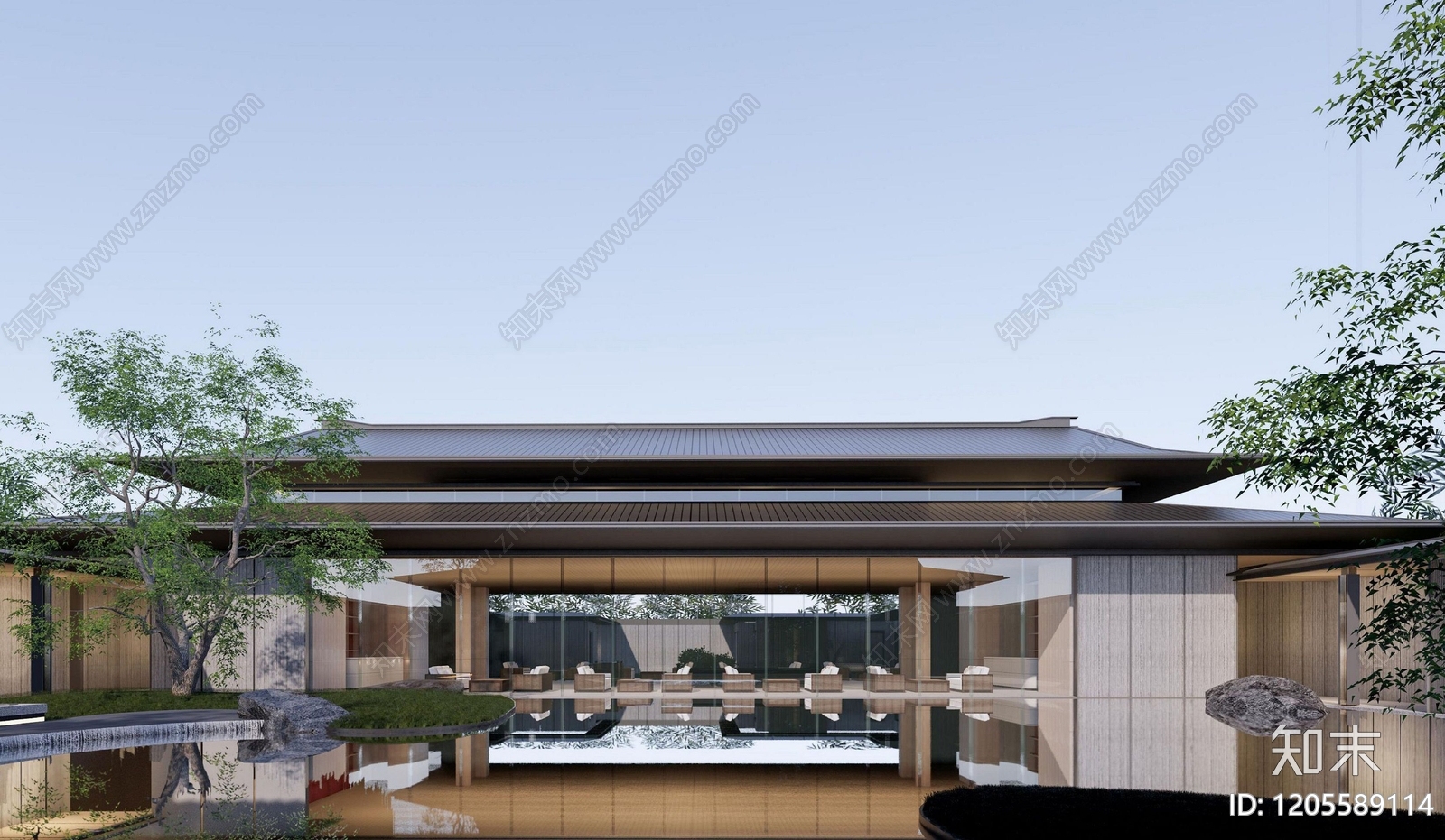 现代售楼处建筑下载【ID:1205589114】