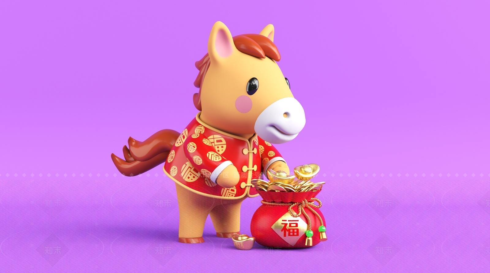 现代雕塑摆件3D模型下载【ID:1205589129】