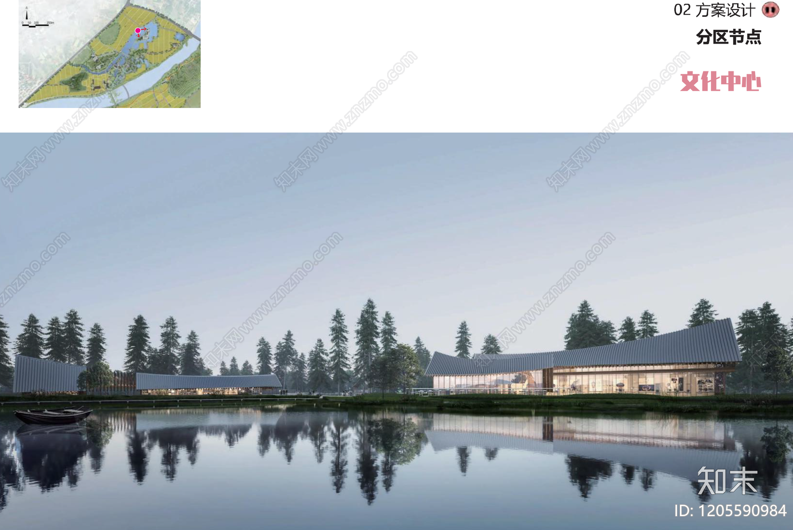 现代新中式游客中心建筑下载【ID:1205590984】