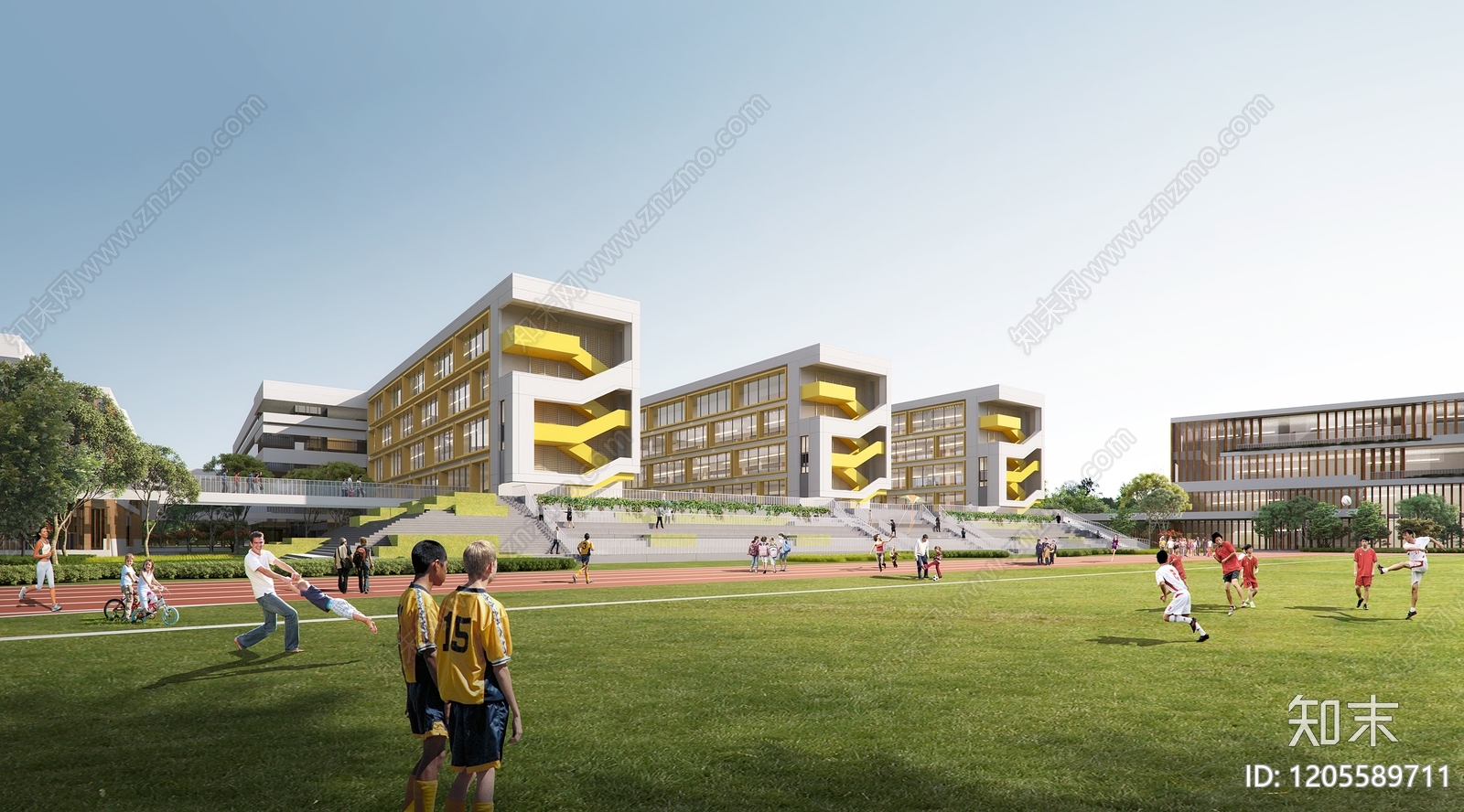 现代中小学建筑下载【ID:1205589711】