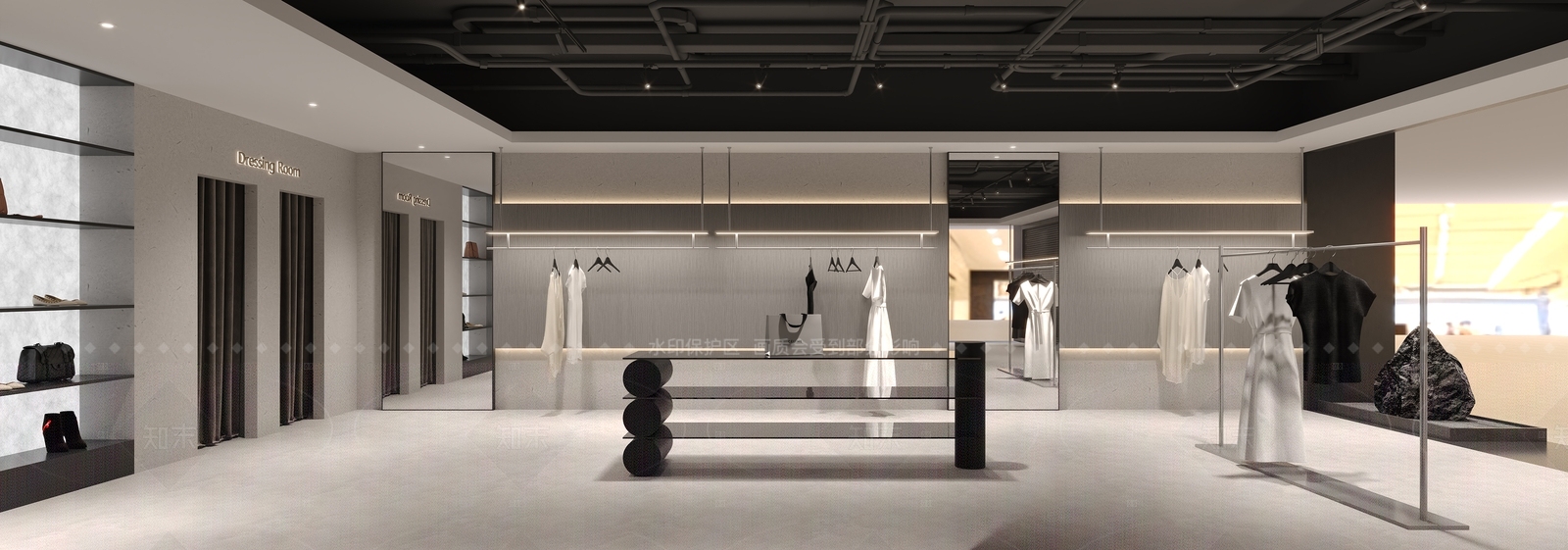 现代服装店3D模型下载【ID:1205591356】
