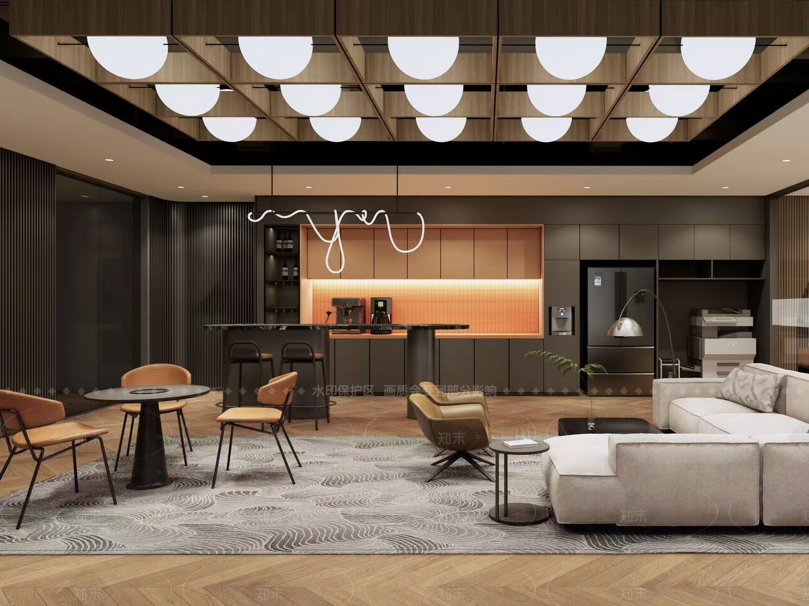 现代工业茶水间SU模型下载【ID:1205594455】