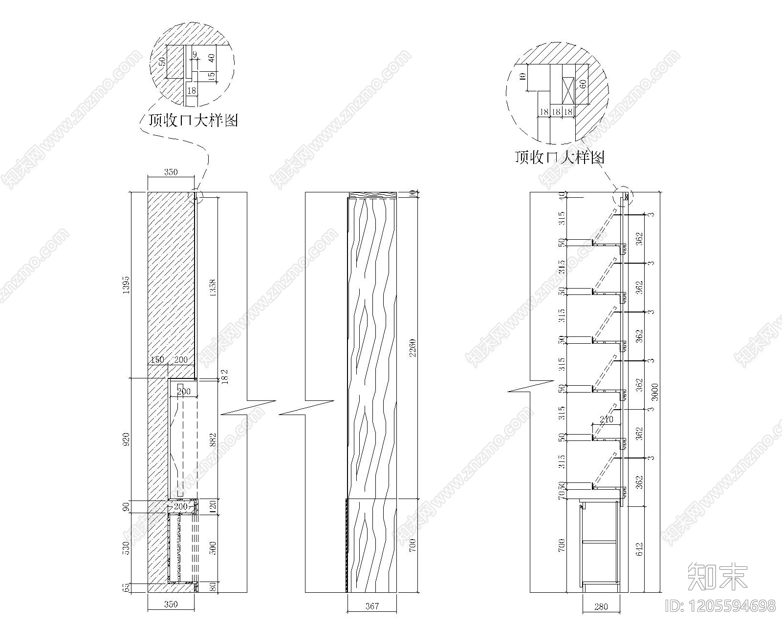 综合家具节点cad施工图下载【ID:1205594698】