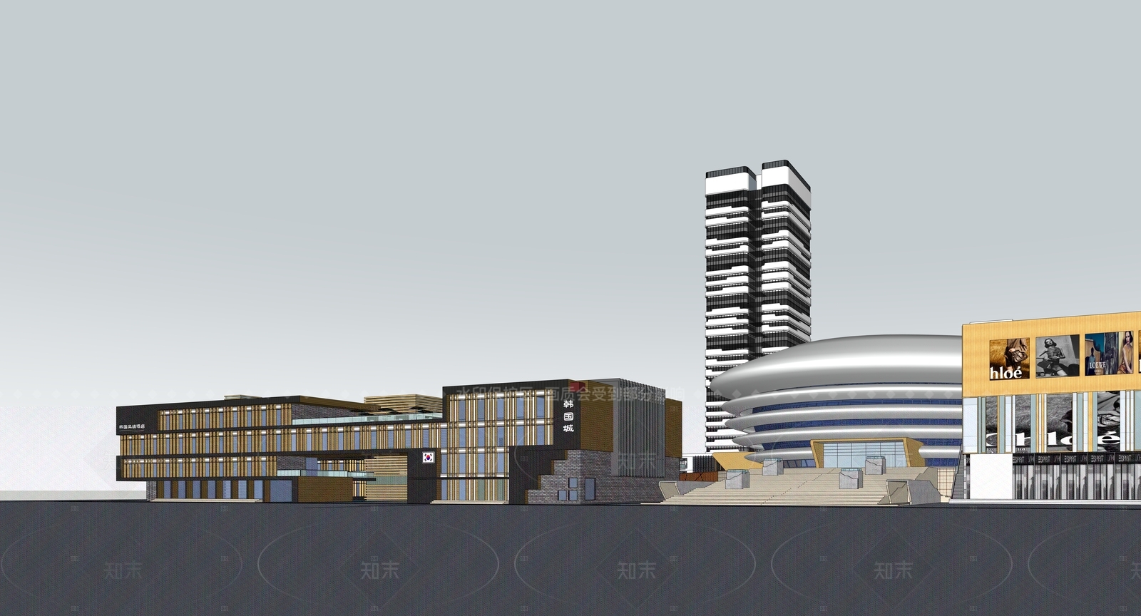 现代其他公共建筑SU模型下载【ID:1205594784】