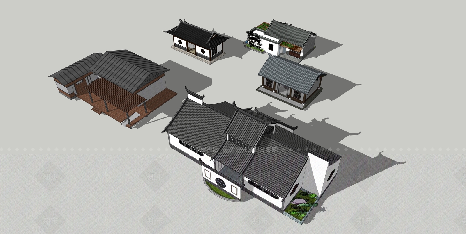 中式其他公共建筑SU模型下载【ID:1205597400】