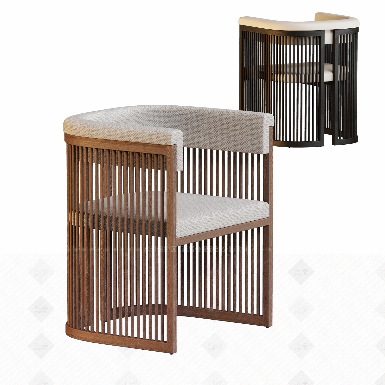 现代新中式休闲椅SU模型下载【ID:1205603999】