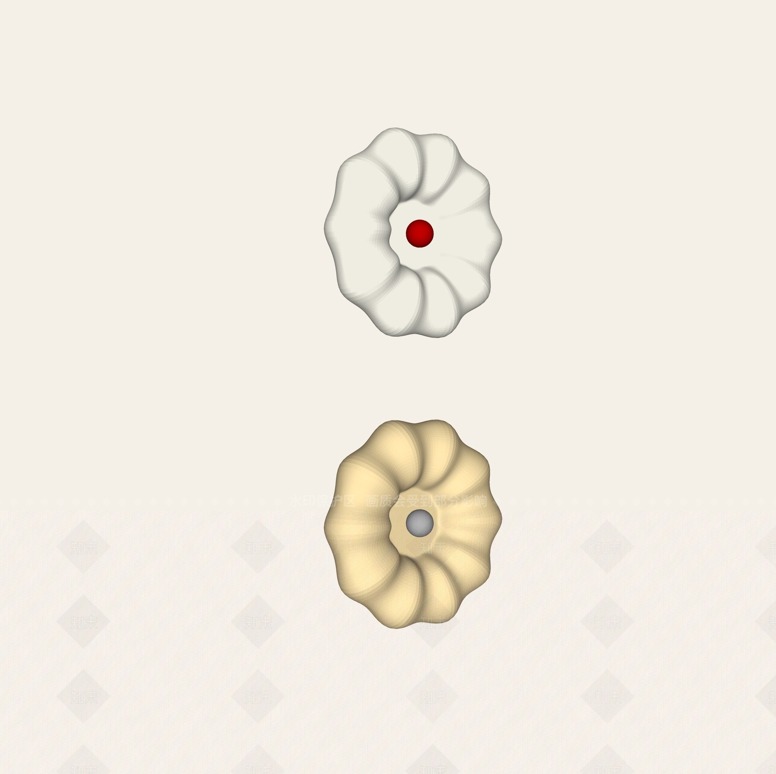 现代奶油壁灯SU模型下载【ID:1205605335】
