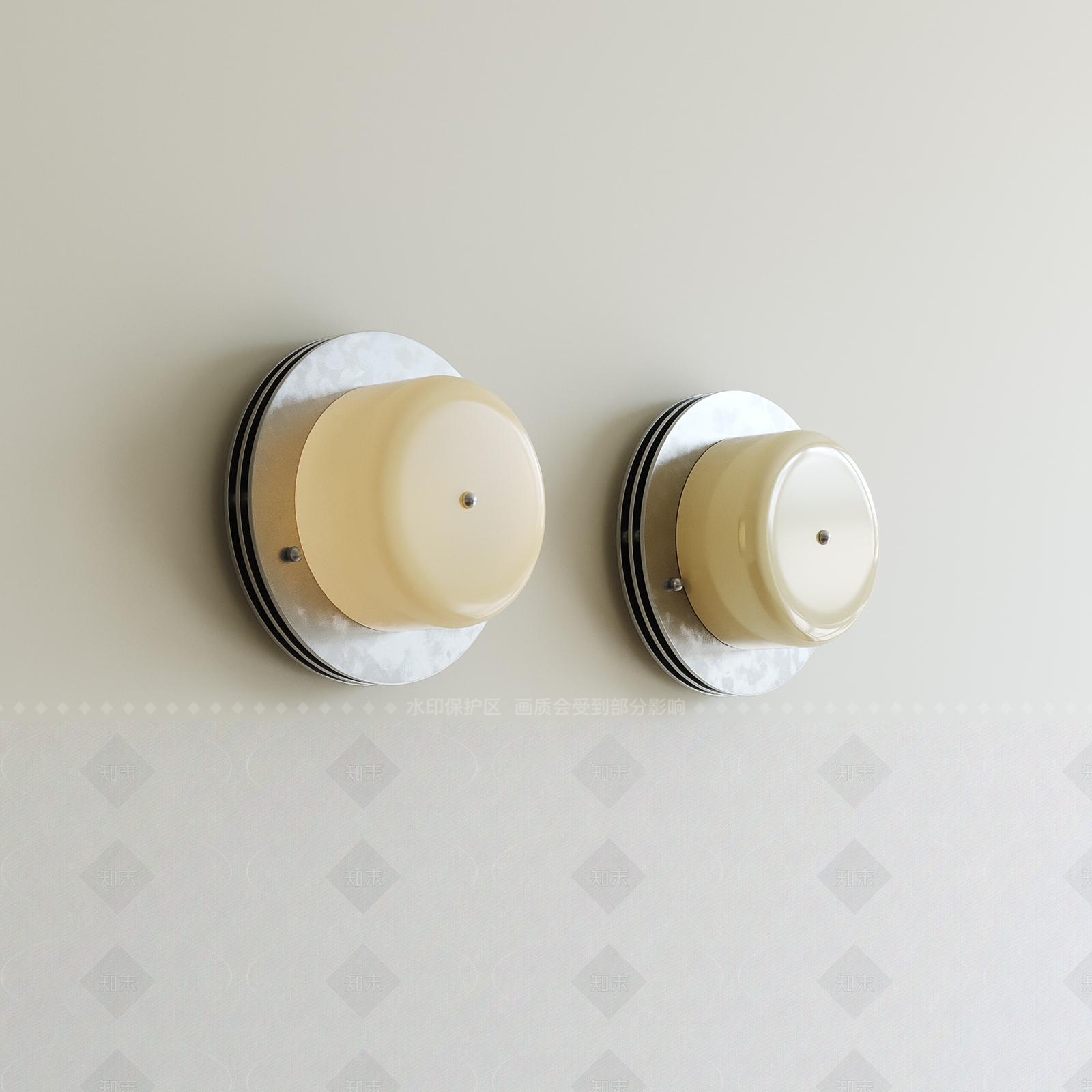 现代中古壁灯SU模型下载【ID:1205605473】