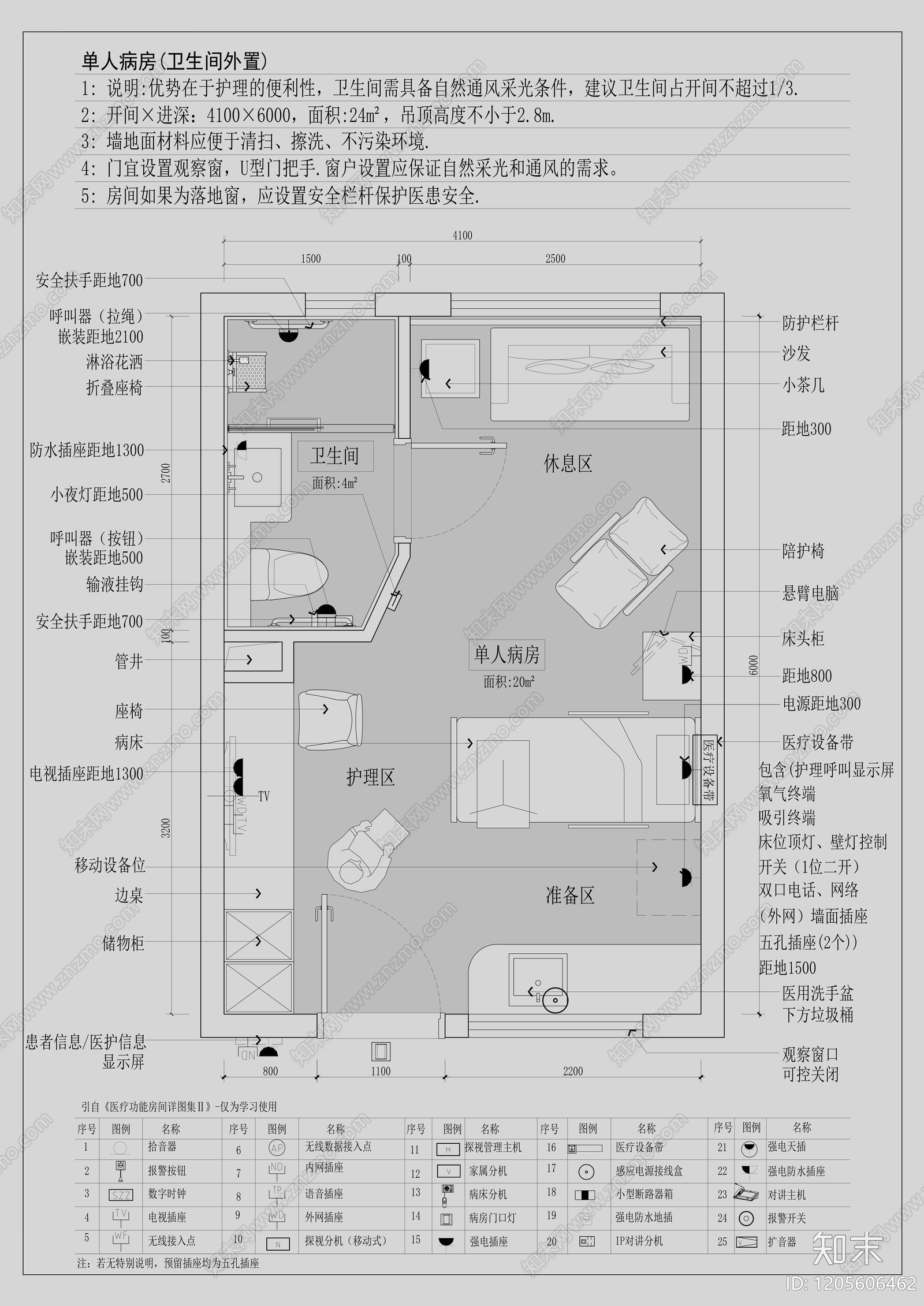 现代医院cad施工图下载【ID:1205606462】