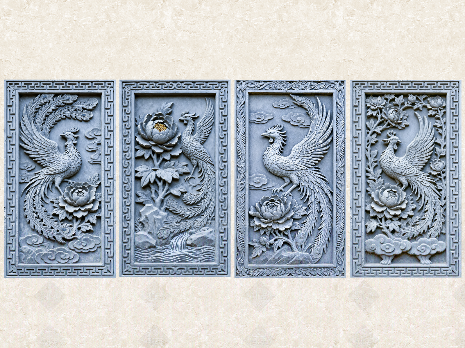 中式浮雕SU模型下载【ID:1205606629】