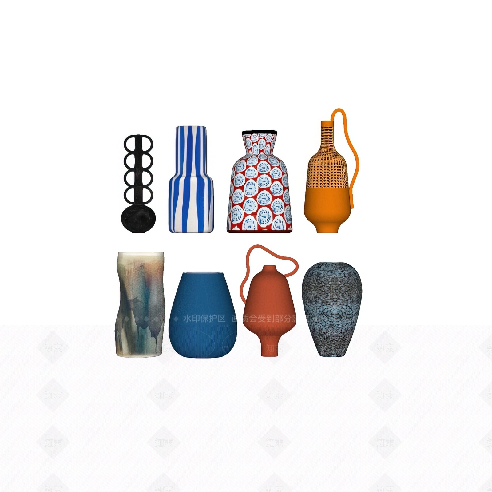 现代新中式罐子SU模型下载【ID:1205607561】