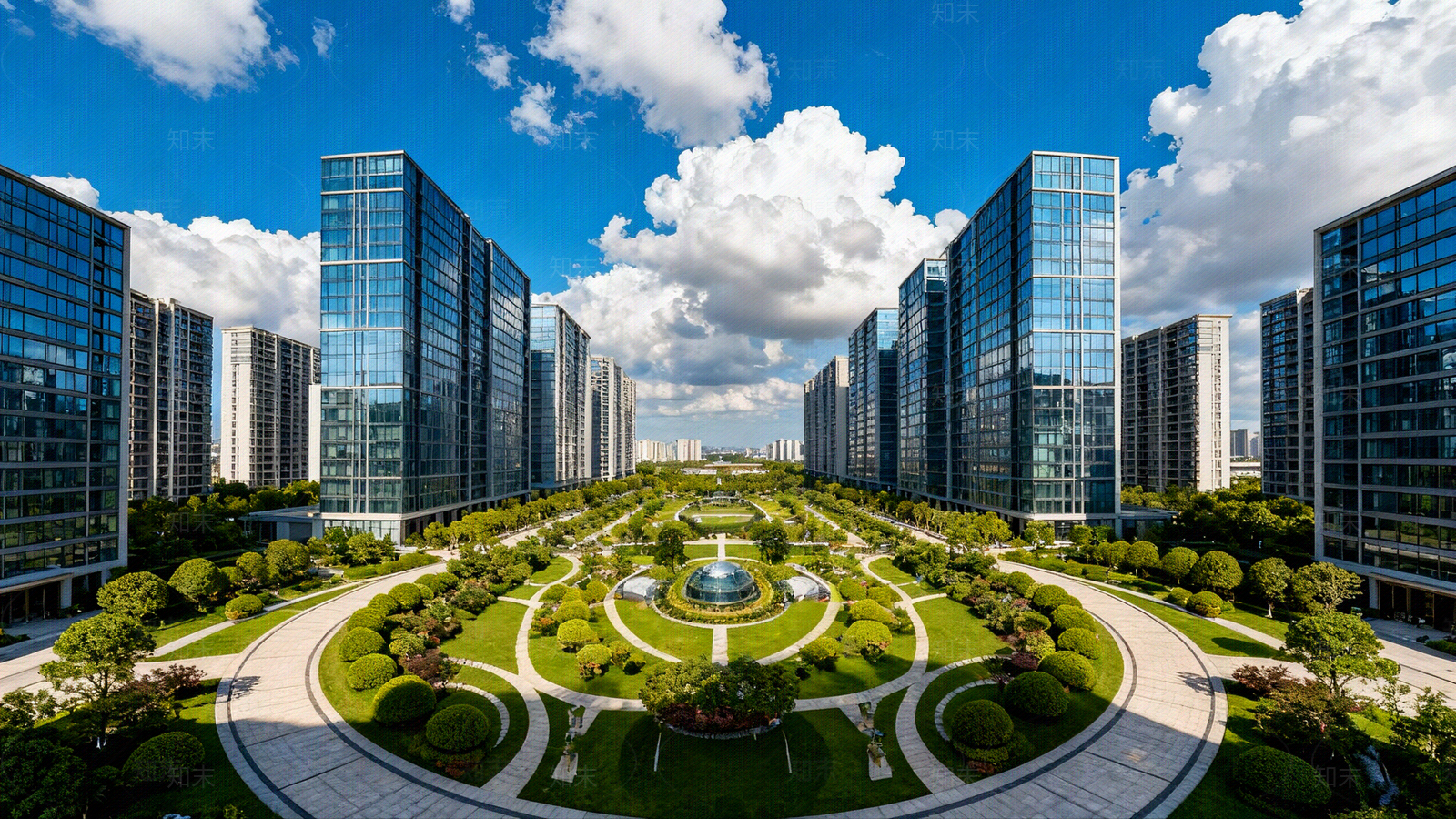现代小区HDR贴图下载【ID:1205611072】