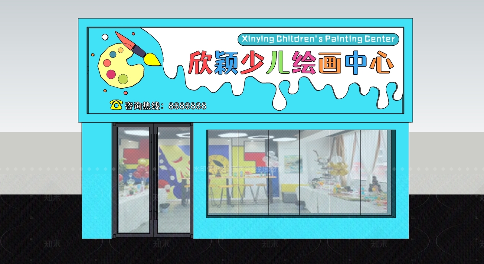 现代其他店铺SU模型下载【ID:1205612096】