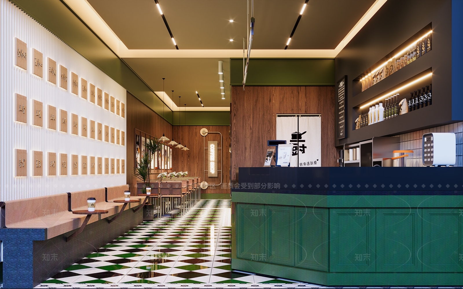 法式甜品面包店3D模型下载【ID:1205612688】