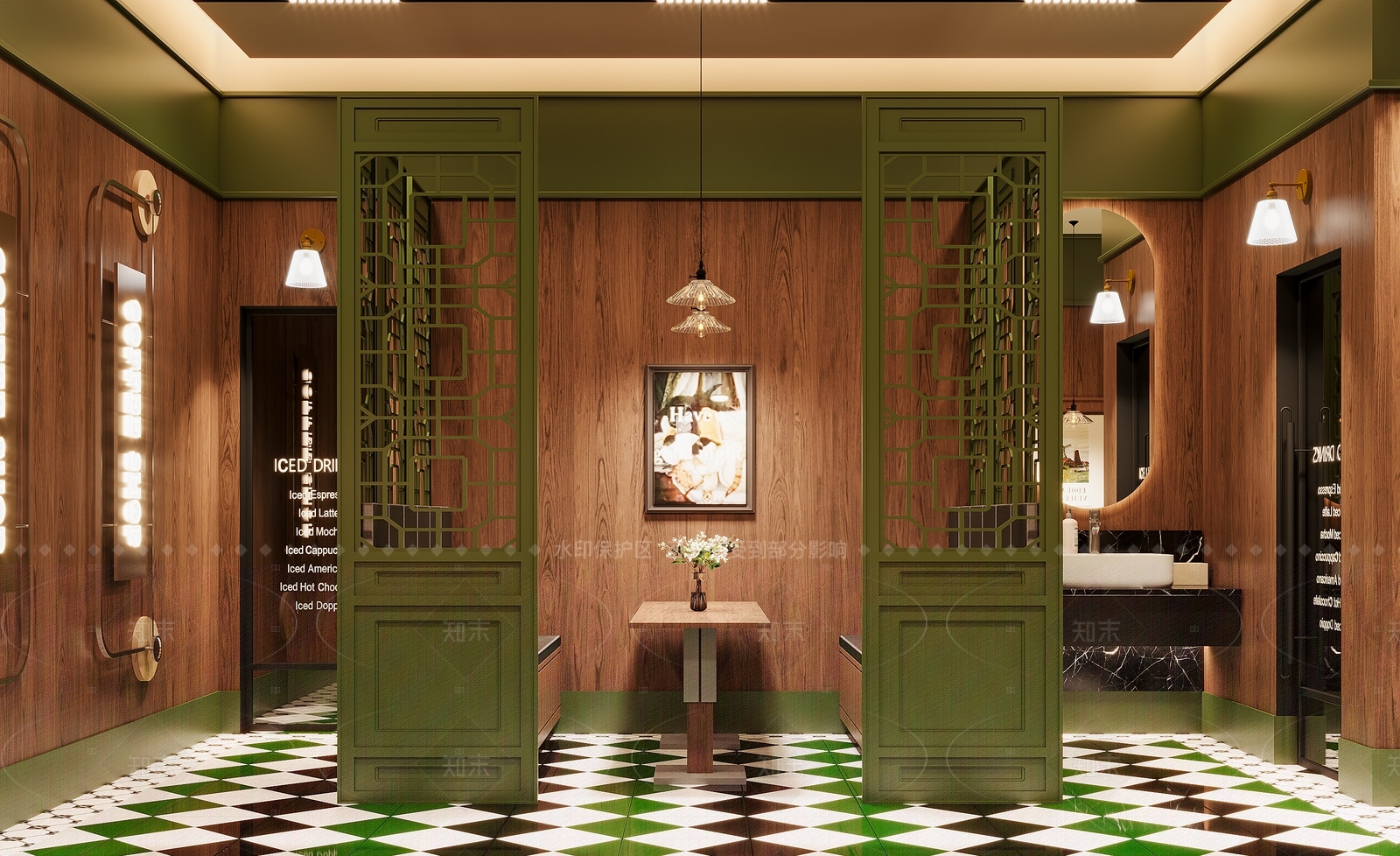 法式甜品面包店3D模型下载【ID:1205612688】