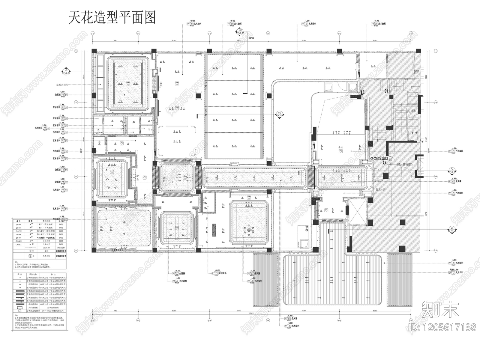 新中式会所cad施工图下载【ID:1205617138】