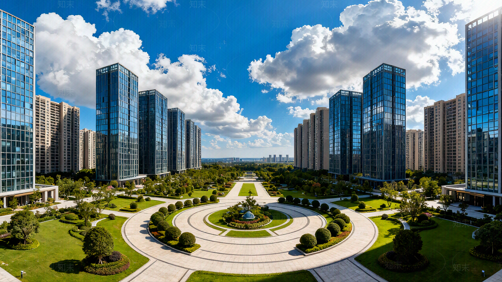 现代小区HDR贴图下载【ID:1205617967】